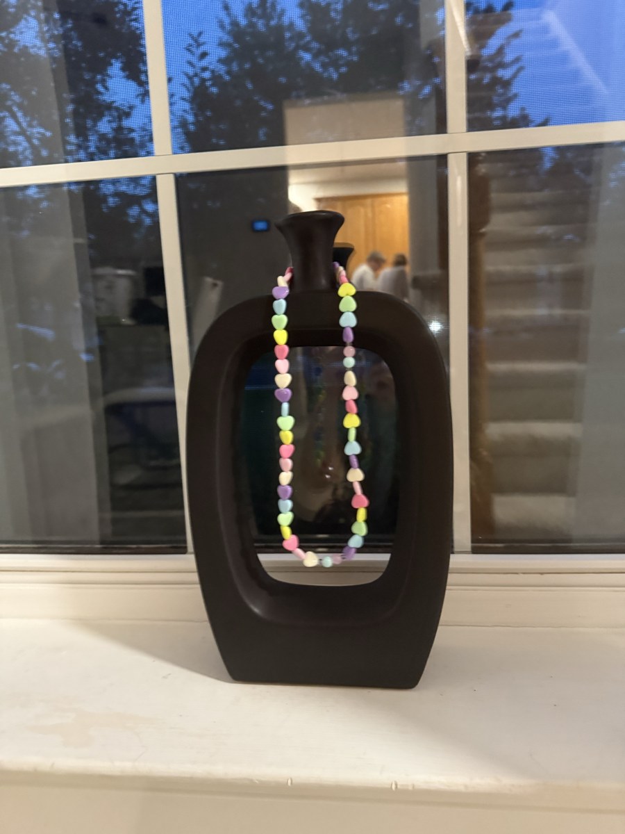 Pastel heart necklace